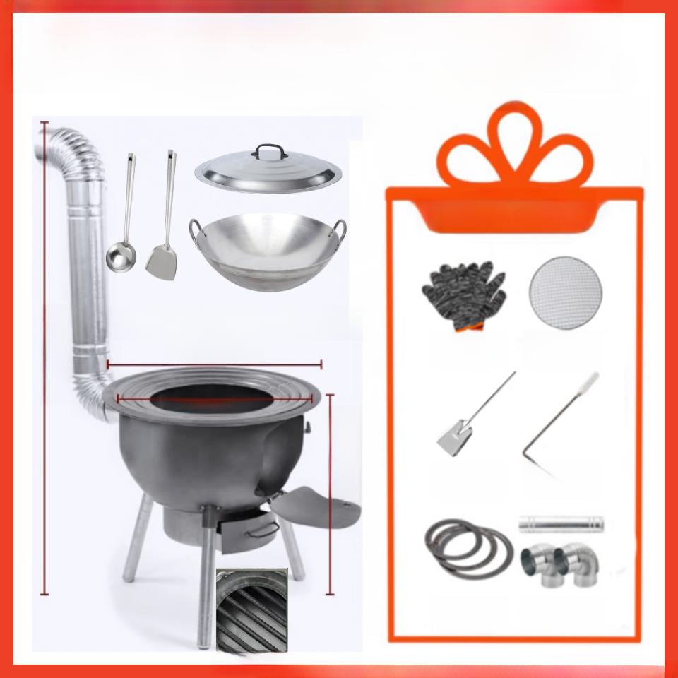 New Sle Rural Home Wood Burning Stove Portable Outdoor Large Pot Stove el Stove Equipment und Pot Stove