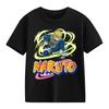 2026 Naruto Kids TShirt Uzumaki Uchiha Sasuke Hatake Kakashi Anime Character Print Cotton Short Sleeve Boys Girls Round Tops