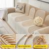 Double Sided Simple Arches Lines Jacquard Chenille Sofa Towel with Tassels, for All Season Living Room Couch Decor Throw Blanket