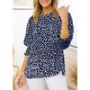 Women's New Summer Loose Printed Short-sleeved Round Neck Chiffon Shirt for Women