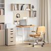 VidaXL Dessus de bureau marron clair bois chêne massif rectangulaire, plan de travail de cuisine, plan de travail de 4009017