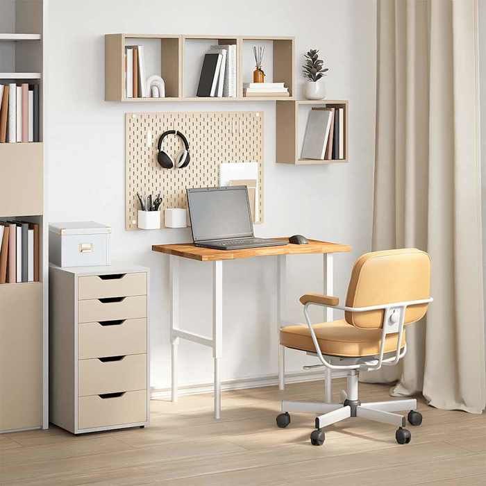 VidaXL Dessus de bureau marron clair bois chêne massif rectangulaire, plan de travail de cuisine, plan de travail de 4009017