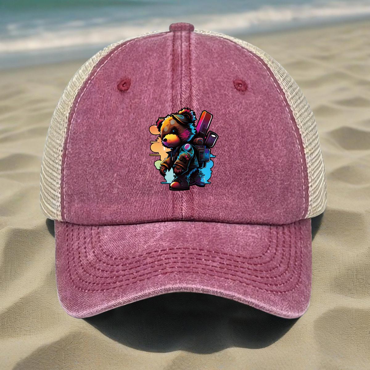 

Кепка-кепка Snapback с реалистичным принтом головы тигра, спортивная кепка с изображением животных, разноцветная регулируемая пряжка, неэластичная летняя регулируемая бейсболка as the picture вино красного