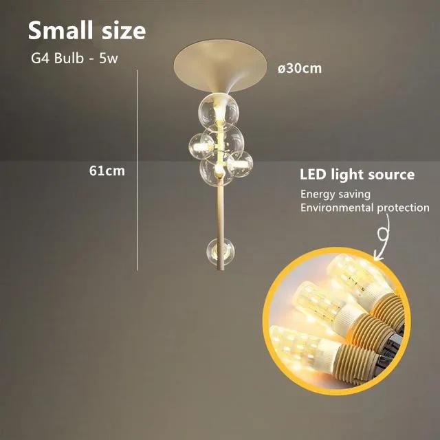 

Nordic Luxury Restaurant люстры Glass Bubble Horn Ceiling Pendant Designer Restaurant Home Decoration Ceiling Pendant Lamp Warm White