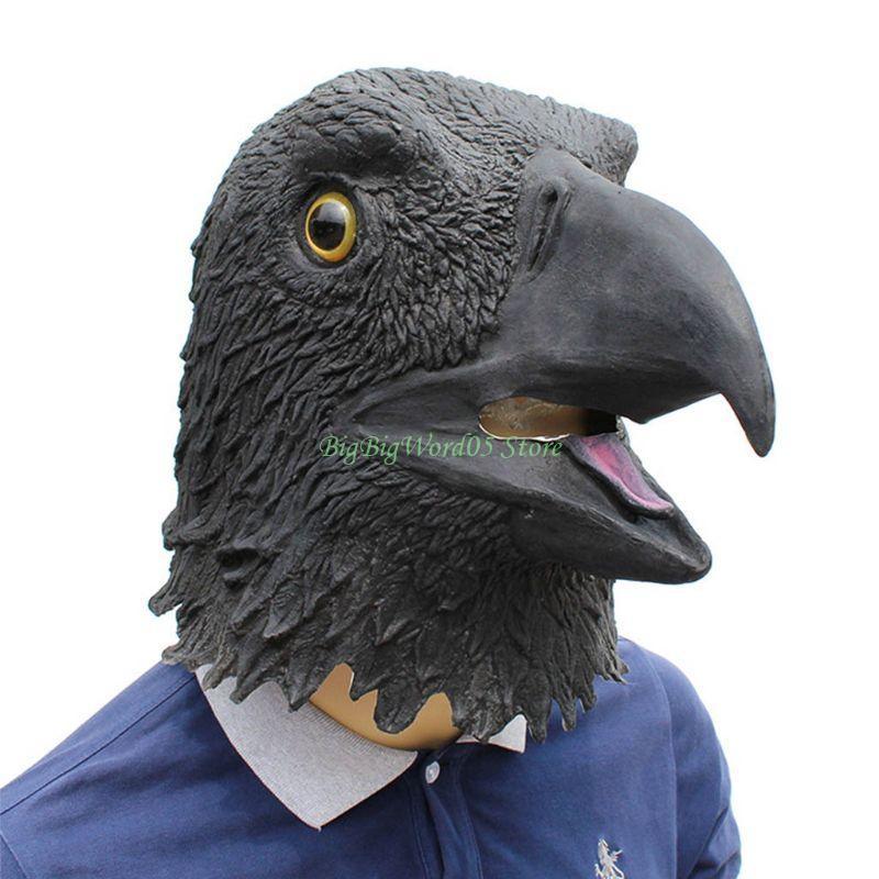 

24TE Halloween Soaring for Sky Headgear for Head Mask Novelty Face Mask Non-toxic Environmental Friendly чорний