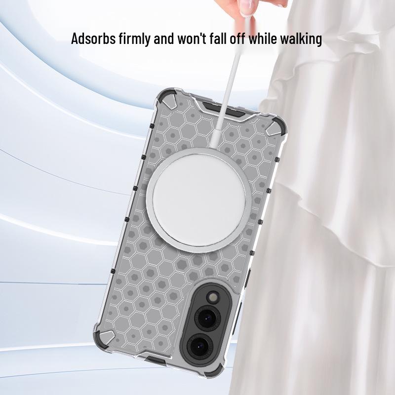 Samsung S25 Ultra Honeycomb Magnetic Phone Case & M35 Heat Dissipation Anti-Fall Protective Case