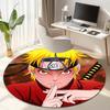 Famous cartoon NARUTO protagonist Uzumaki Naruto round carpet soft home decoration anti-slip door mat outdoor picnic mat carpet M3
