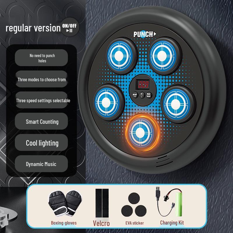 Kids' Bluetooth Boxing Target: Smart Music Fitness Punch Toy