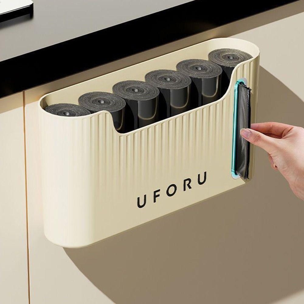 

Hanging Trash Bag Holder Household Waste Bag Holder Can Hold 6 Rolls Grocery Bag Holder Bathroom