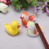1-4pcs Funny Duck Ceramic Crafts Chopstick Shelf Cute Healing Series Office Decompression Ceramic Duck Ornament For Home