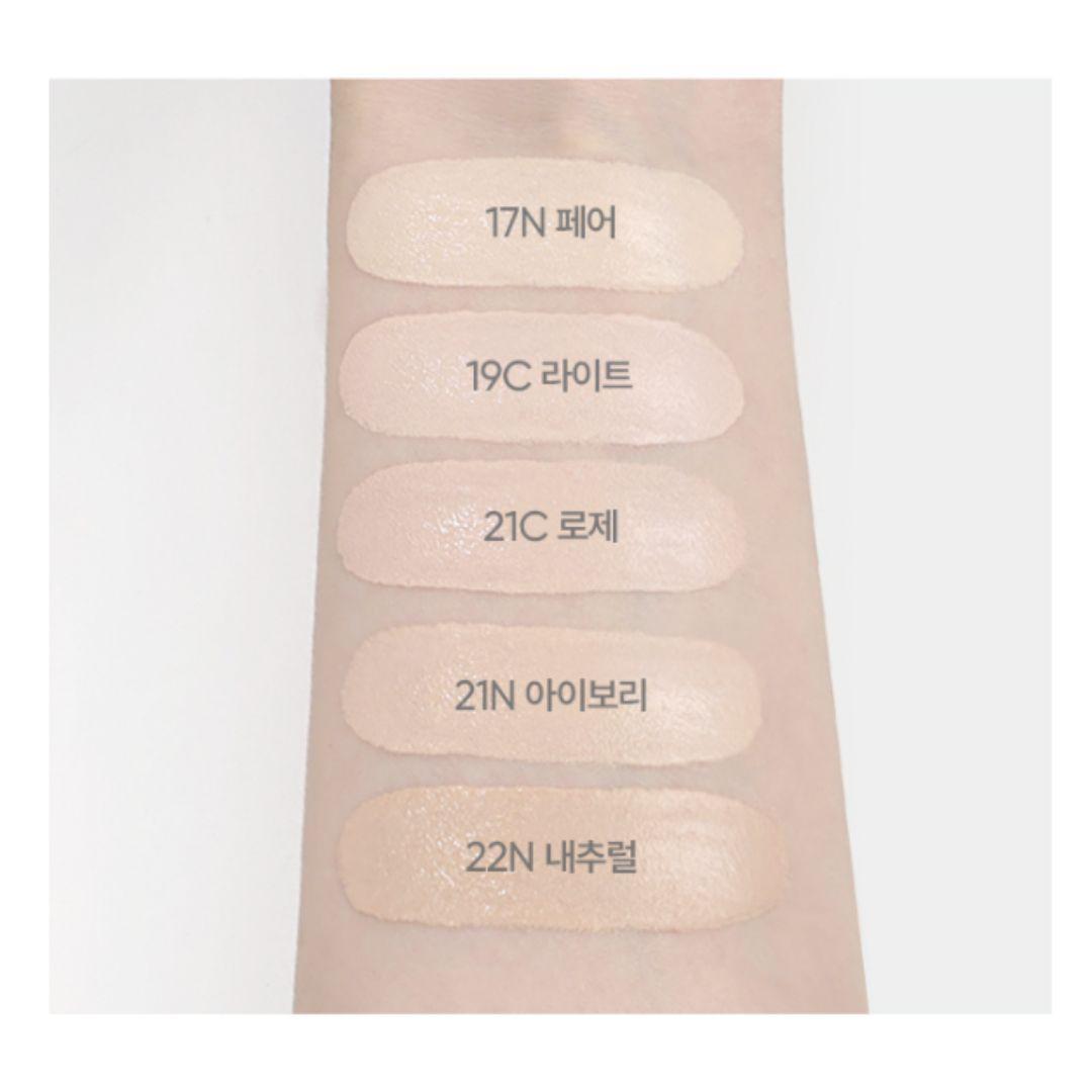 BANILA CO Covericious Ultimate White Cushion Air SPF50+ PA++++ Cushion Foundation Set 14g + Refill 14g 22N Natural (14g + Refill 14g)