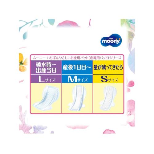 [Set of 2] Mooney Maternity Care Pads, Medium (for Days After Birth) - 10 Pads, Postpartum Pads