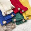 Warm Knitted Acrylic Fingerless Gloves Women Winter Touchscreen Compatible Solid Color Korean Style