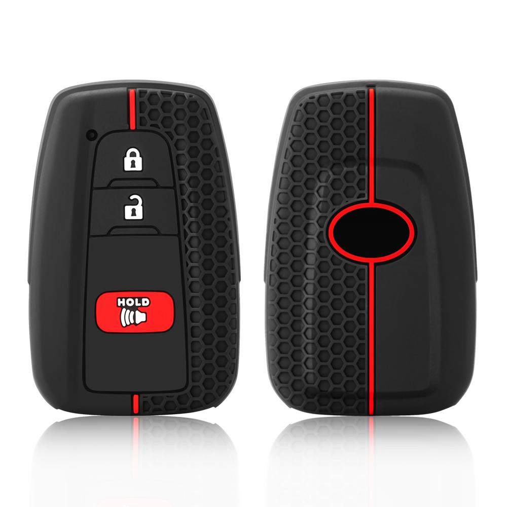 Autoschlüsseletui Schutz Silikon Schlüsselschale Abdeckung Autozubehör für Toyota Prius Camry Corolla C-HR CHR RAV4 Prado 2018 2022