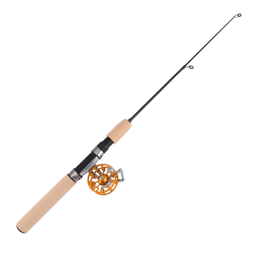 26in Telescopic Fishing Rod with Reel Set Portable Outdoor Winter Ice Fishing Tackle