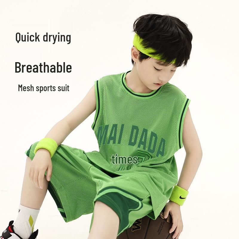 Jungen Schnelltrocknender Basketball-Uniform Zweiteiler