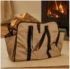 Large Capacity Wear-Resistant Portable Firewood Carrying Bag for Outdoor Storage
