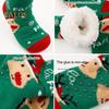 1 Paar Wintersocken mit Cartoon-Weihnachtsmann- und Elch-Print, mit Plüsch gefüttert, wärmespeichernd, Weihnachts-High-Tube-Socken, Beinwärmer, Herbst-Winter-Bodensocken, Weihnachtsgeschenk