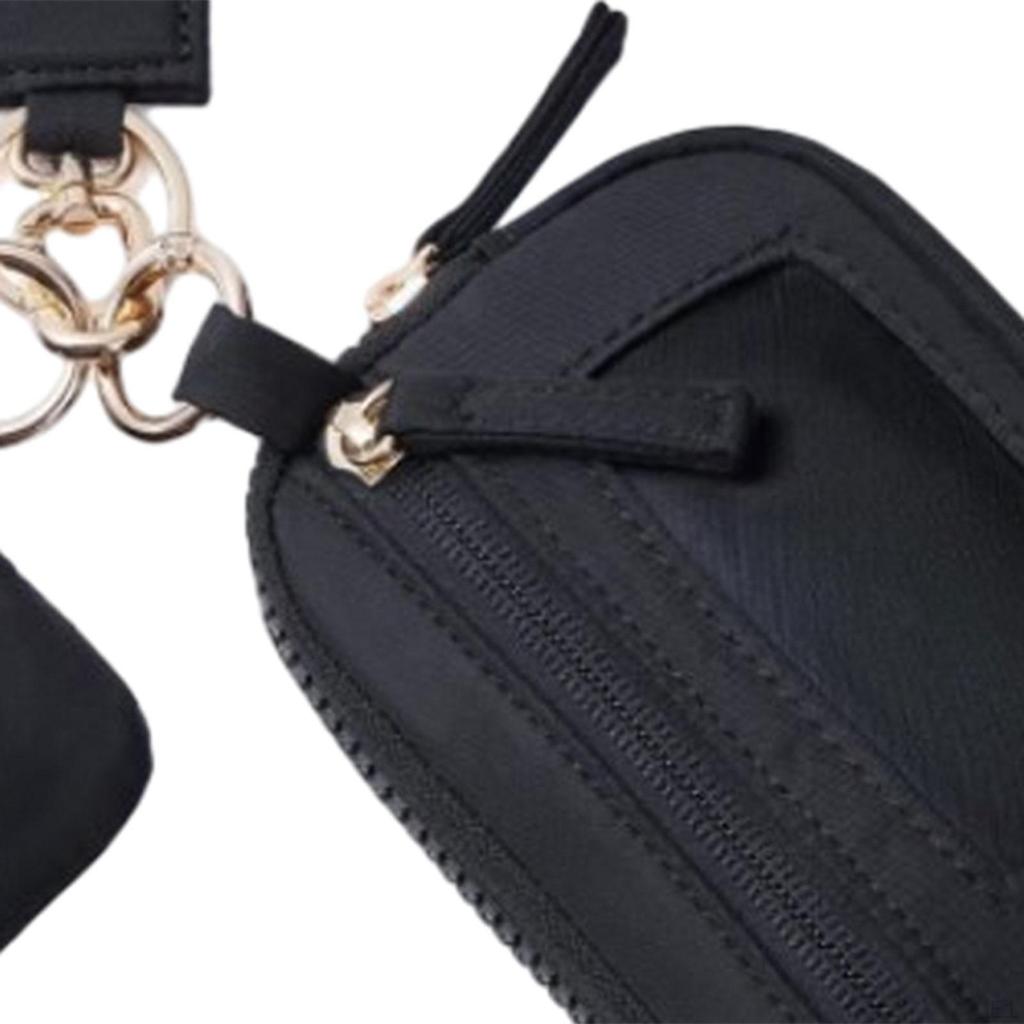 Nyckelring Armband Plånbok Dubbel Ficka Casual med Dragkedja Liten Nyckelring Kvinnor Män för