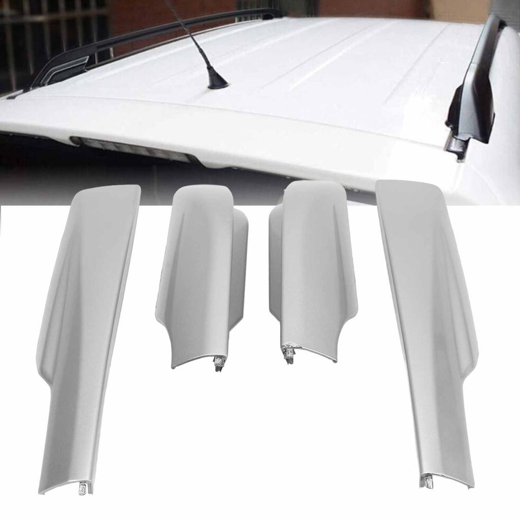 4PCS Roof Rack Cover Plastic Car Accessories Easy To Install Roof Luggage   Rail Rack Replacement for