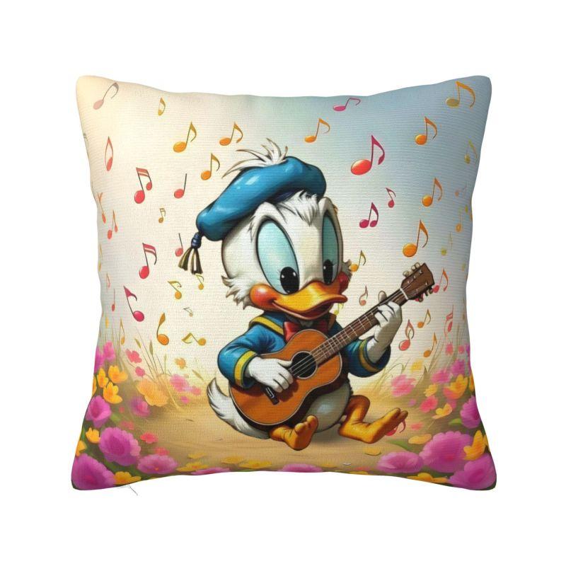 Custom Disney Anime Donald Duck Pillow Covers Bedroom Decoration Kawaii Cute Cartoon Outdoor Cushions Square Pillowcase