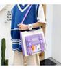 Set di Zaini in Tela da 4-5 Pezzi per Studenti: Design Carino con Carota e Coniglio, Perfetto per Bambine e Bambini delle Scuole Elementari e Medie