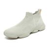 Modische gestrickte Herren-Laufschuhe zum Hineinschlüpfen, lässige Sneaker, leicht, atmungsaktiv, für Outdoor-Sport, Gehen, Joggen