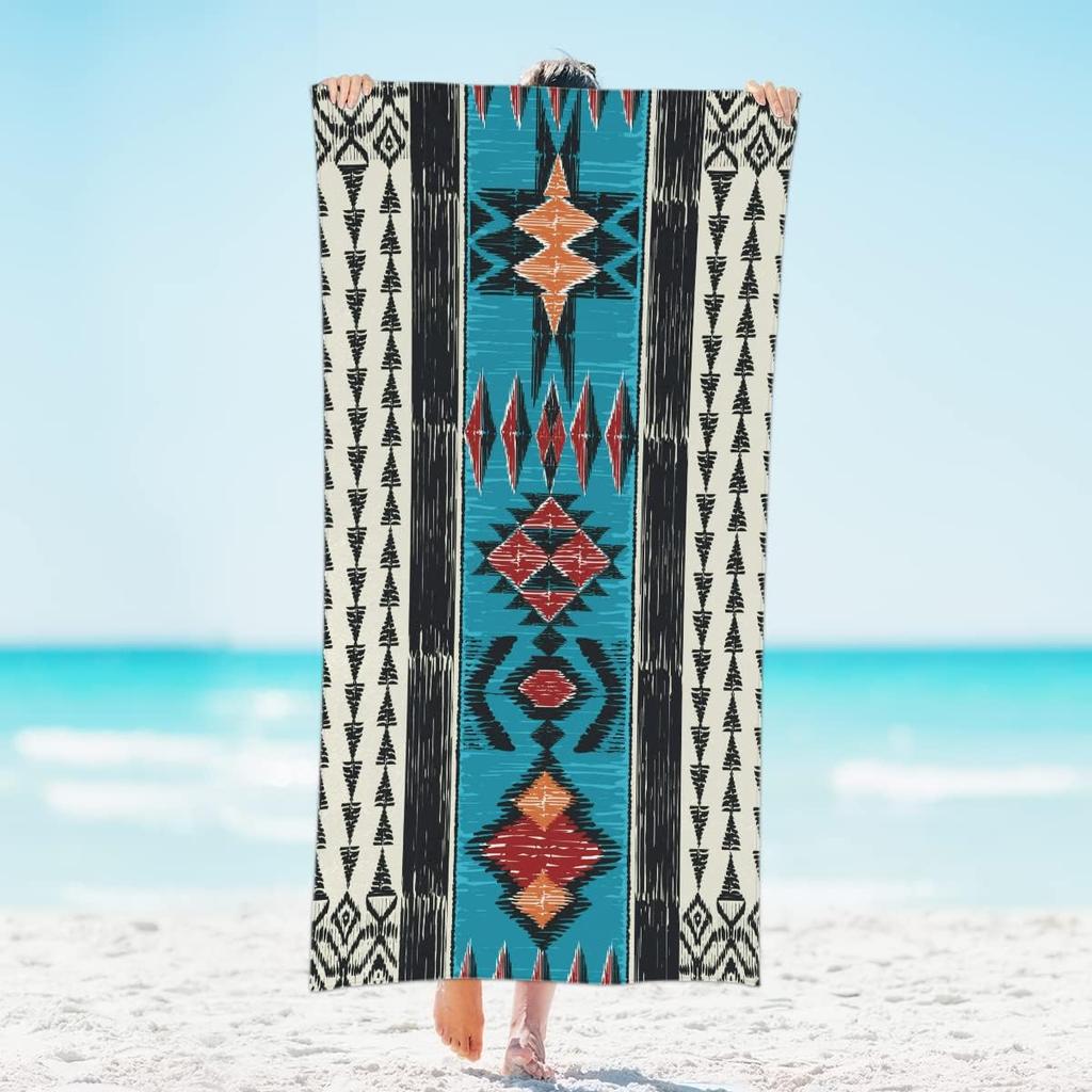 Abstract Art Graffiti Animal Print Oversized  Microfibre Beach Towel,Extra Large Towel Light Travel Towel for Adults Beach Gifts