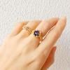Purple Ivy Elegant Grape Ring In Vintage Style With Adjustable Open Design Women For