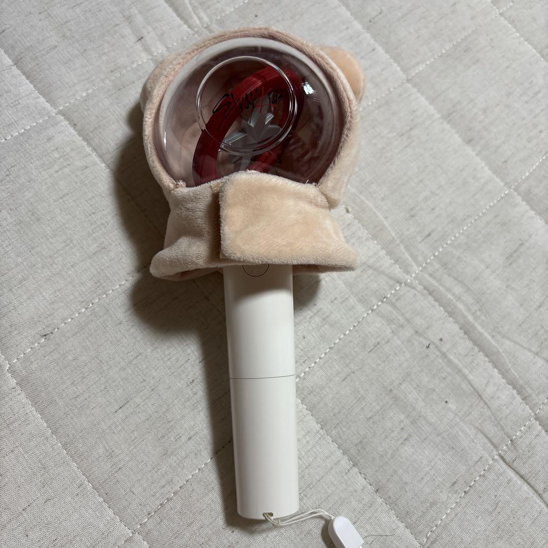 

[Б/У] старый лайтстик Stray Kids и чехол для лайтстика в виде щенка