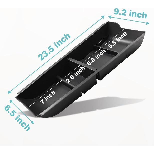 BestEvMod for Ioniq6 Lower Center Console Organizer Tray Storage Box Armrest Accessories ABS Material Compatible with Hyundai Ioniq 6 Accessories