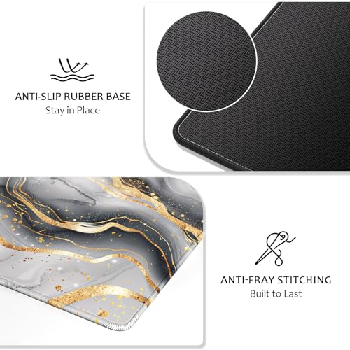 Gray marble pattern oversized e-sports mouse pad 400 * 900 * 3mm