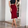 Solid Mermaid  Skirts Midi Women Office Lady Bodycon Pencil Fishtail Skirts High Waist Party Dress