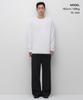 Musinsa Standard Cr Layered Hem Long Sleeve T-Shirt [White]