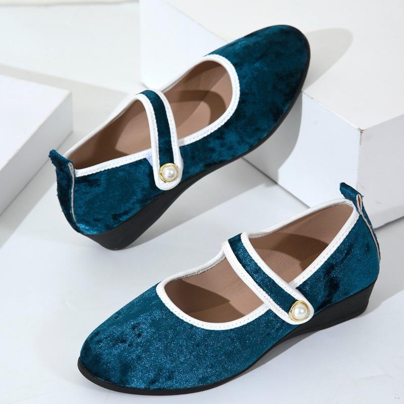 

Retro soft-soled suede Mary Jane single shoes fairy shoes four seasons new solid color gentle evening shoes 36
