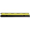 VEVOR 5 PCs Rubber Cable Protector Ramp 98x24x4.5 Cm, 2 Channel, 12000 Lbs/axle Capacity Heavy Duty Hose Wire Cover Ramp Driveway