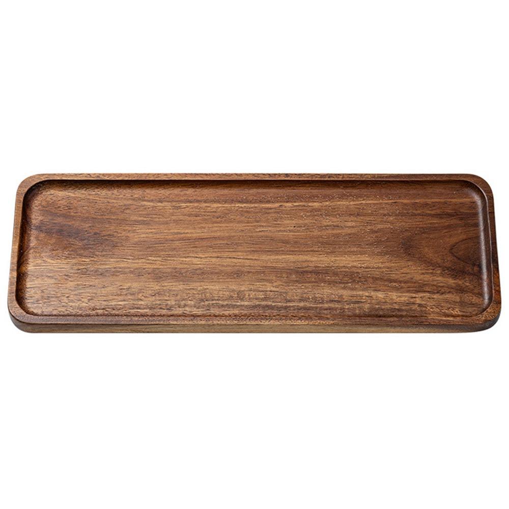 High Quality Acacia Wood Tea Tray Coffee Japanese Style Dessert Plate Tableware Irregular Dried Fruit Snack Plate Party Serving