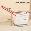 Thickened Plastic Shopping Basket with Wheels Handheld KTV Basket Convenience Store Caddy Vegetable Basket Pull Rod Basket