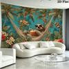 Sloths Wall Tapestry Aesthetic Wall Hanging Printed Fabric Blanket Decorative Tapestries for Bedroom Living Room Home Decor