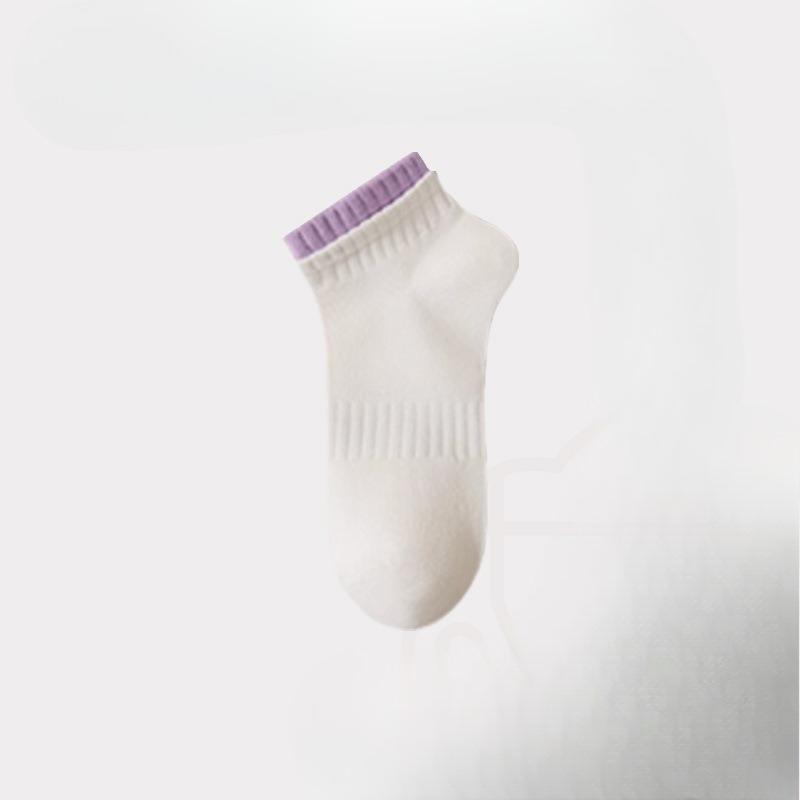 White Socks, Double Flared Women's Spring and Summer Mid-calf Socks, Short Socks, Cotton Socks, Breathable Letter, Trendy Long Socks, Sports