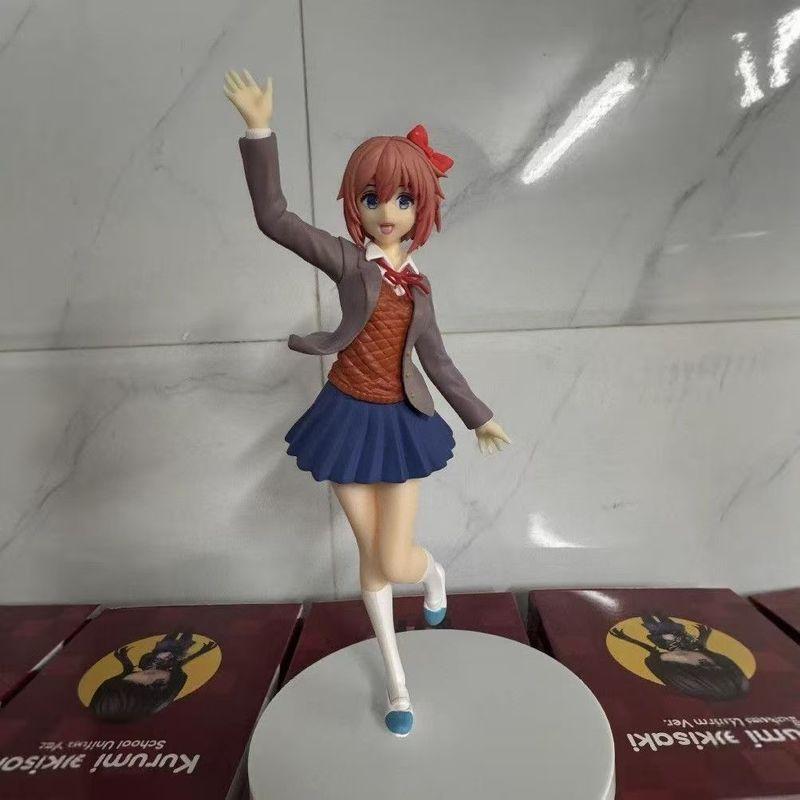 Doki Doki Literature Club Sayori Anime Figure Static Standing Pvc Model Boxed Desktop Decoration Collectible Gift For Anime Fans