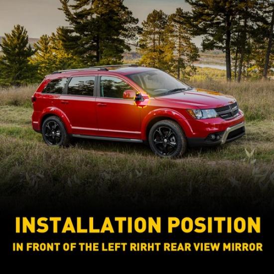 Left & Right Side Flags Mirror Molding 5178151AD For 2009-2020 Dodge Journey