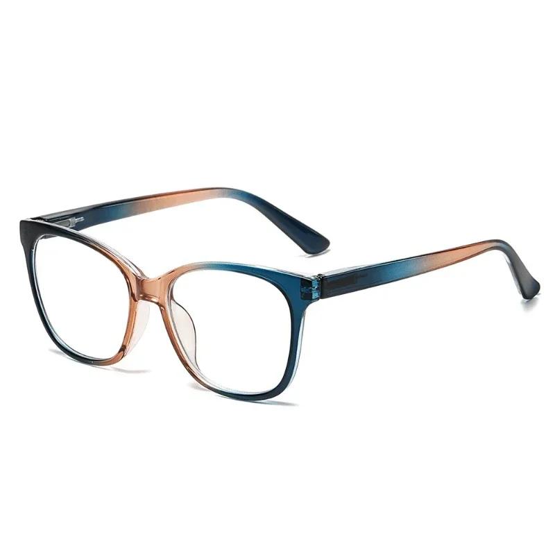 Fashionable High-Definition Cat Eye Presbyopia Glasses With Neutral Color Blocking And Anti Blue Light Presbyopia Glasses