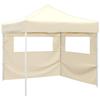 VidaXL Faltzelt mit 2 Wänden 291x291x315 cm Cremeweiß