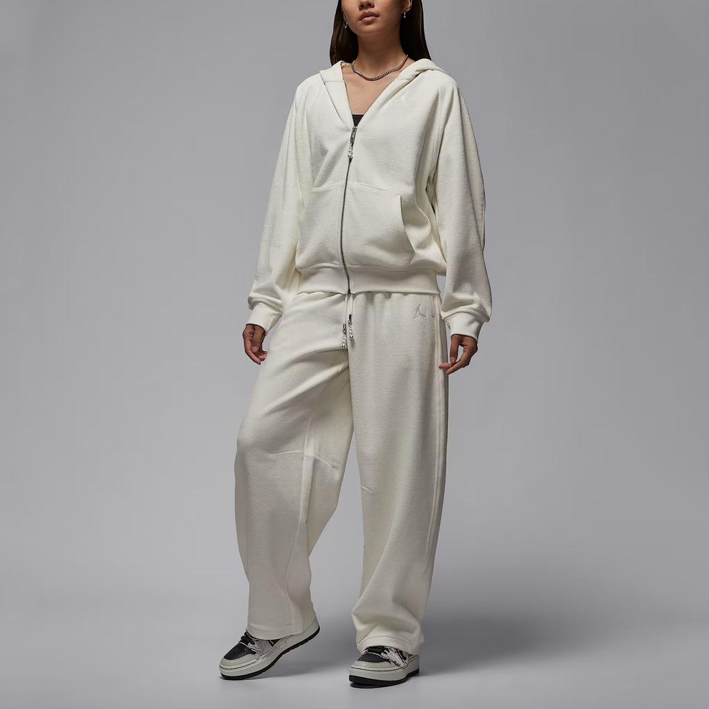 Jordan Flight Jednobarevná Mikina s Dlouhým Rukávem Pohodlná Dámská Mikina HV0323133