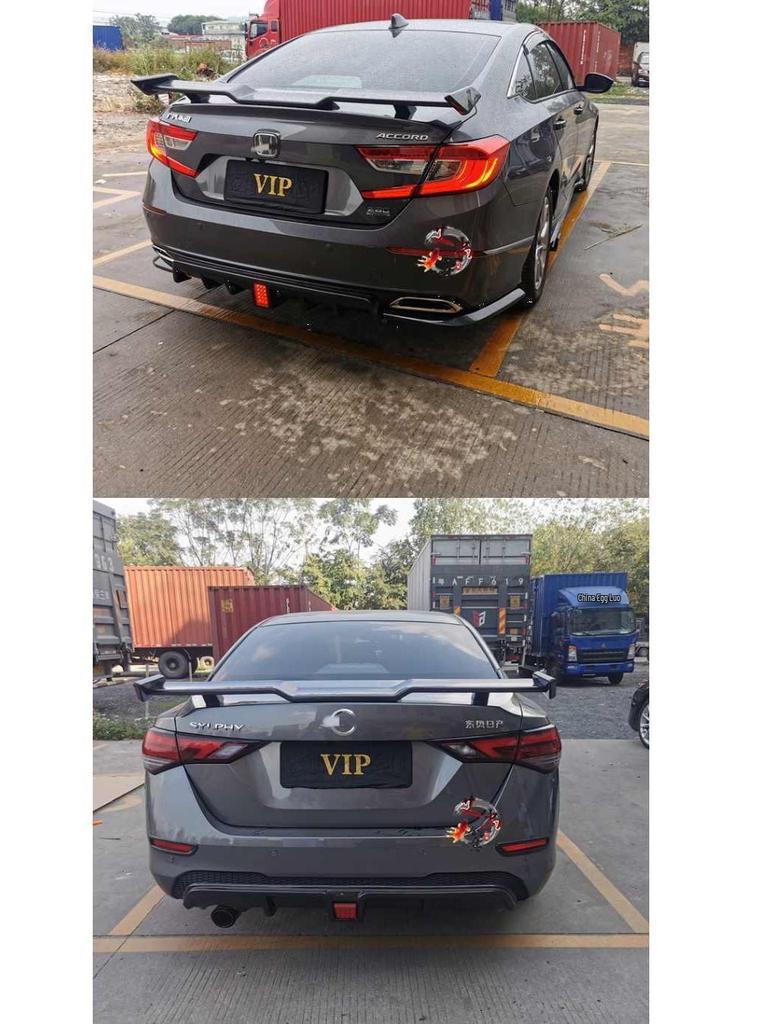 Universaler Seagull Sportwagen-Heckflügel - Ohne Bohren, Klebemontage