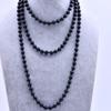 Glass Imitation Pearl Necklace Women's Simple Knotted Multi-layer Long Sweater Chain
