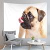 Cute Pug Dog Tapestry Animals Illustration Tapestry Dazed Puppy Tapestry Wall Hanging Tapestries Art Living Room Bedroom Dorm