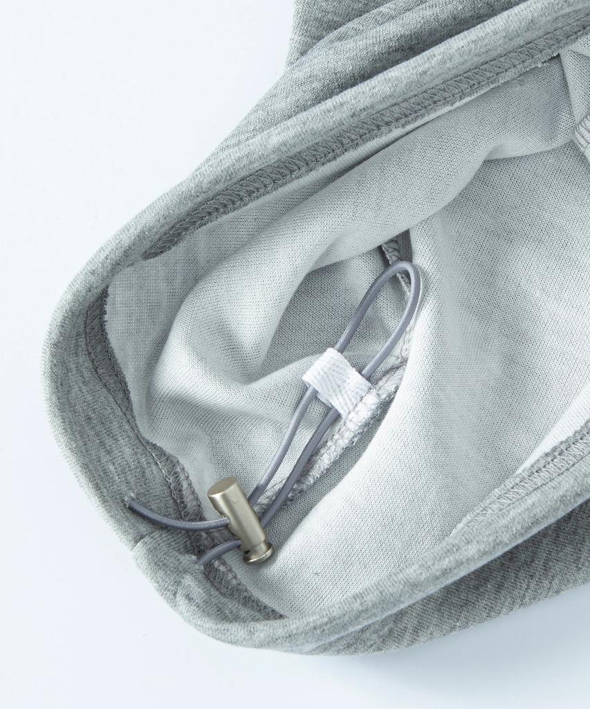Lxt Double-Pleat Hidden String Wide Sweatpants [Grey Melange]