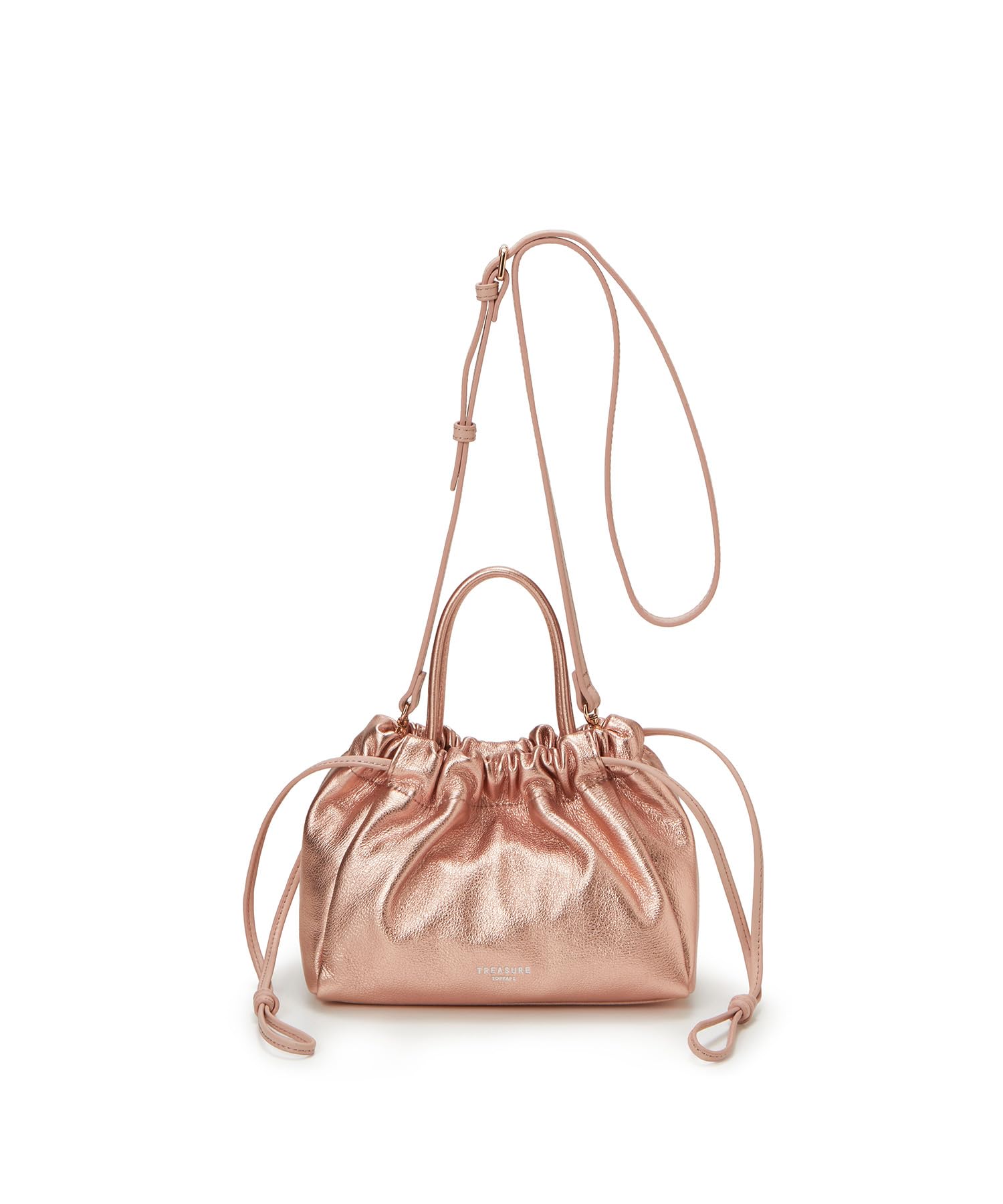 [TREASURE TOPKAPI] Сумка-кроссбоди на шнурке из сжимаемой кожи